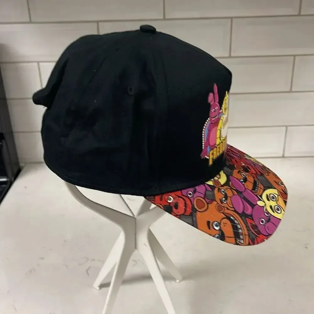 Five Nights at Freddys Youth Hat Black Freddy Fazbear’s Pizza Baseball Cap